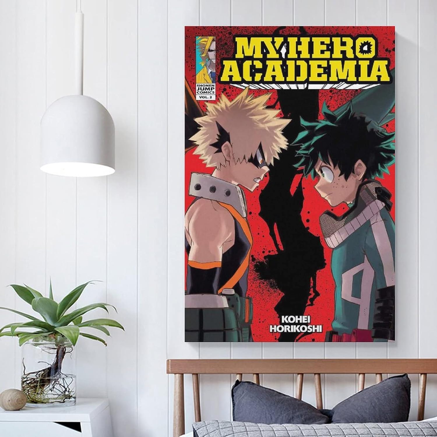 Amazon Co Jp アニメ僕のヒーローアカデミアマンガ4ポスター印刷帆布と油絵居間寝室子供部屋24 36インチ 60 90cm の絶妙な装飾 ホーム キッチン