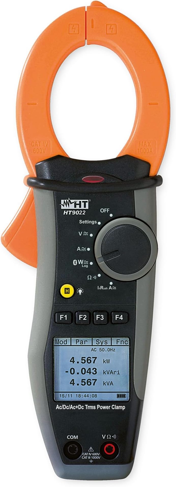 HT Instruments HT9022 Clamp-On Power Quality Analyzer with Bluetooth Connection