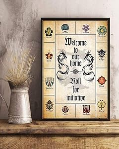 The Oracles- Welcome to Our Home Roll for Initiative D&d Game Poster No Framed (12