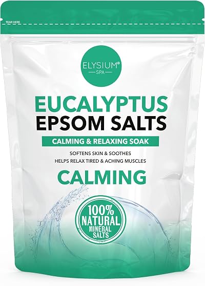 ELYSIUM SPA Eucalyptus Epsom Salts 450 g White Magnesium Sulphate