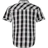 Men's Western Snap Casual Shirt Two Pocket Short Sleeve Shirt