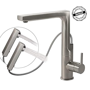 Hamat Lake Pull Up Model High End Luxury Kitchen Faucet In Chrome