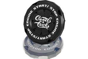 ERARISE Push Start Button Cover,Rotary Car Engine Start Stop Button Cover Protector, Cool Car Accessories Interior Decor Sticker Motorcycle Key Ignition Switch Cover