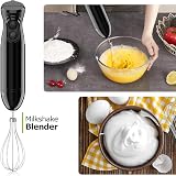 Bonsenkitchen Hand Blender 3 in 1 Immersion Stick Blender 300W Black HB3202 view 4