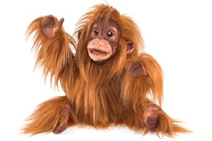 Folkmanis Baby Orangutan Hand Puppet, Orange-Brown