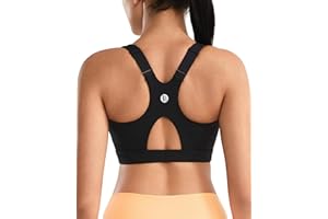 RUNNING GIRL High Impact Sports Bras for Women High Support Molded Cups, Adjustable Straps Sports Bra with Sewn in Pads