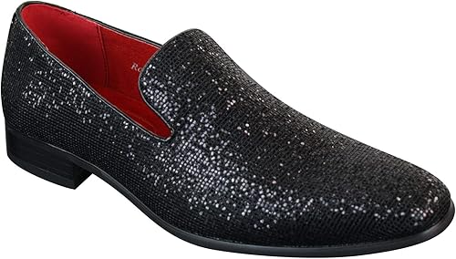 black shoes with silver