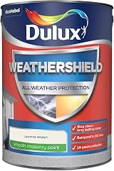 Dulux Weathershield Smooth Masonry Paint Jasmine White 5L view 2