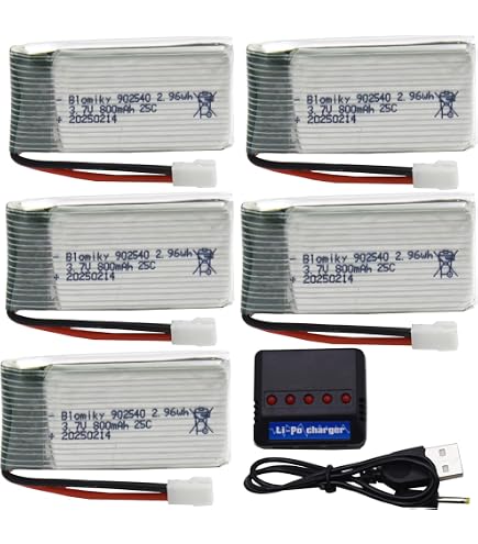 3PCS 3.7V 600mAh 802540 Battery For SYMA X5C Drone & Other RC Quadcopters - View #4
