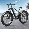 PUCKIPUPPY Electric Bike for Adults with 960W(Peak), 26" Fat Tire Electric Mountain Bike，48V 15AH Removable Battery Ebike, 28MPH Aluminum Frame E Bike with Rear Storage Shelf
