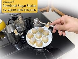 JETKONG Powdered Sugar Shaker Duster Flour
