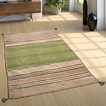 Amazon De Paco Home Designer Teppich Webteppich Kelim Handgewebt