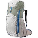 IX INOXTO 55L Internal Frame Waterproof Hiking Camping Backpack with 3L Water Bladder and Rain Cover, Large Lightweight Travel Daypack Rucksack for Climbing (Light Gray)