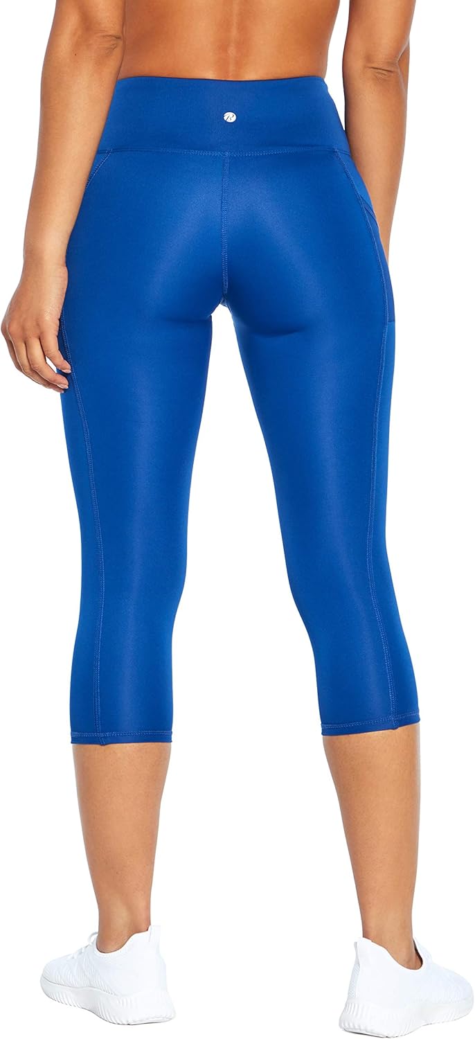 Bally Total Fitness Women's Reba High Rise Mid-Calf Pocket Legging at  Women’s Clothing store