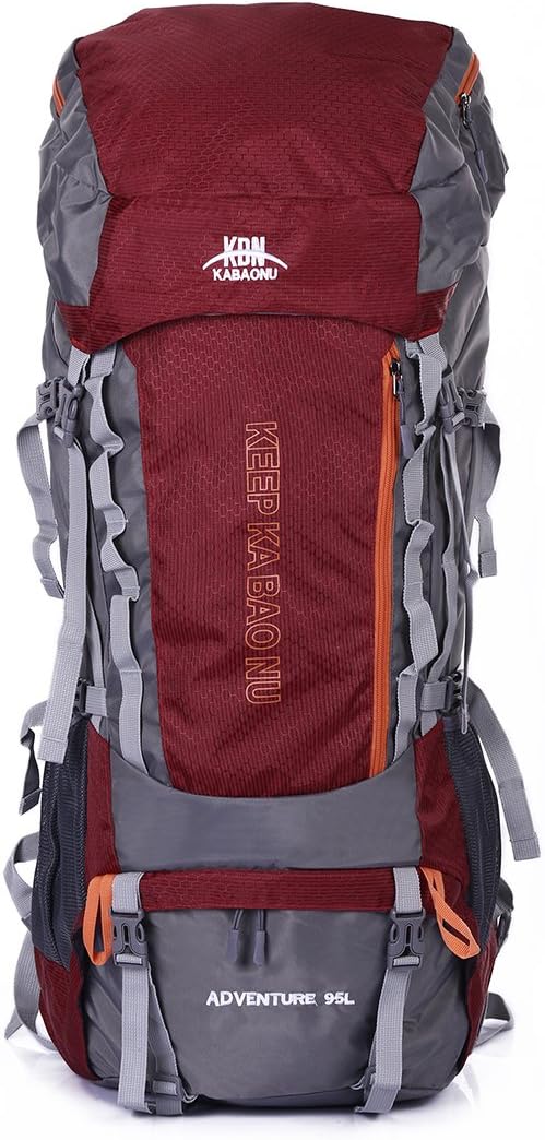 Mooedcoe 95L Large Trekking Rucksack Mens Waterproof Outdoor Hiking Camping Internal Frame Backpack