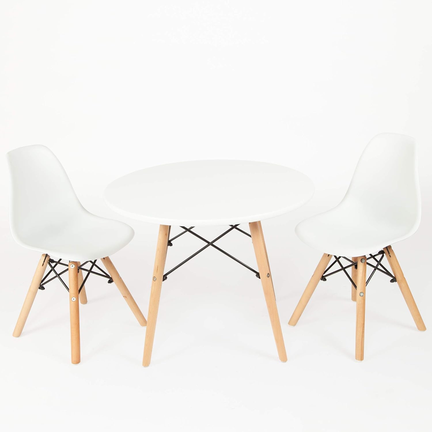 white plastic kids table