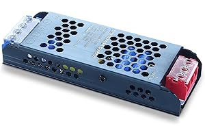 SUCIKORIO 12V 150W Ultra Slim LED Transformer 100-265V AC to 12V DC 12.5A Quiet Low Volt LED Driver Adapter