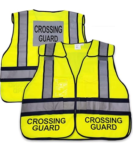 Crossing Guard Kosmetiktasche – „Best Crossing Guard Ever“, 23,5x17 Cm, Wasserabweisend, Doppelseitig Bedruckt