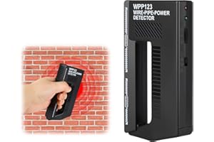 TASUNTE Wpp123 Metal Detector, Wire Pipe Power Detector, 3in1 Wall Scanner Metal Detectors High Sensitivity, Adjustable Wood Stud Finder Handheld Wall Scanner with Alarm