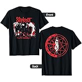 Slipknot Men's Unisex-Adults Black T-Shirt with Slipknot Band Photo