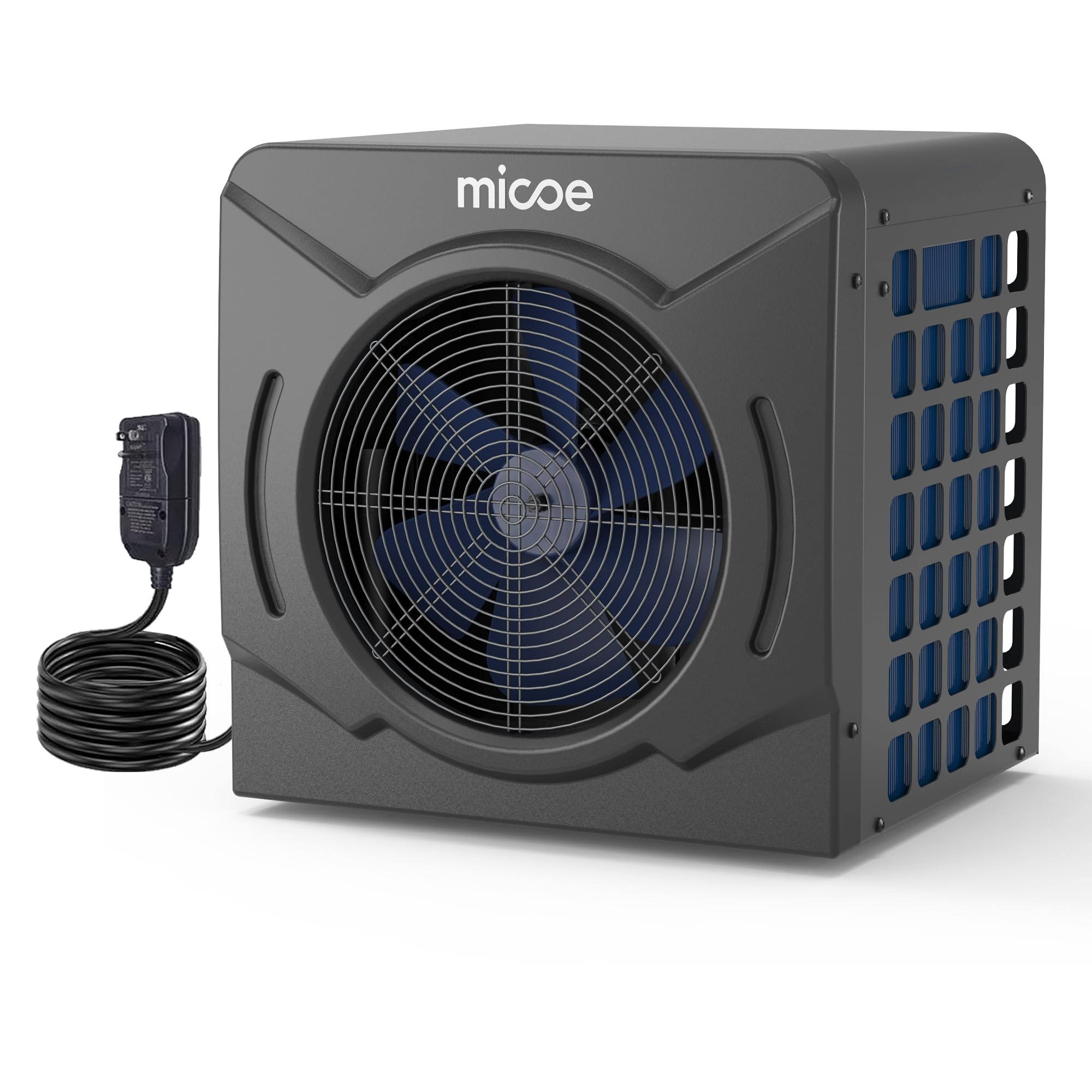 Photo 1 of MICOE 17000 BTU Energy Efficient Electric Pool Heater - for Above Ground Pools Up to 15ft (8/11/15ft) & 5,000 Gallons, Ultra Quiet 50dB, 110V/120V with Easy Install Kit