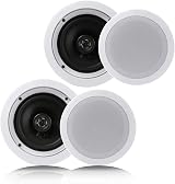 Pyle Pair 16.5 cm In-Wall In-Ceiling 2-Way Speaker White