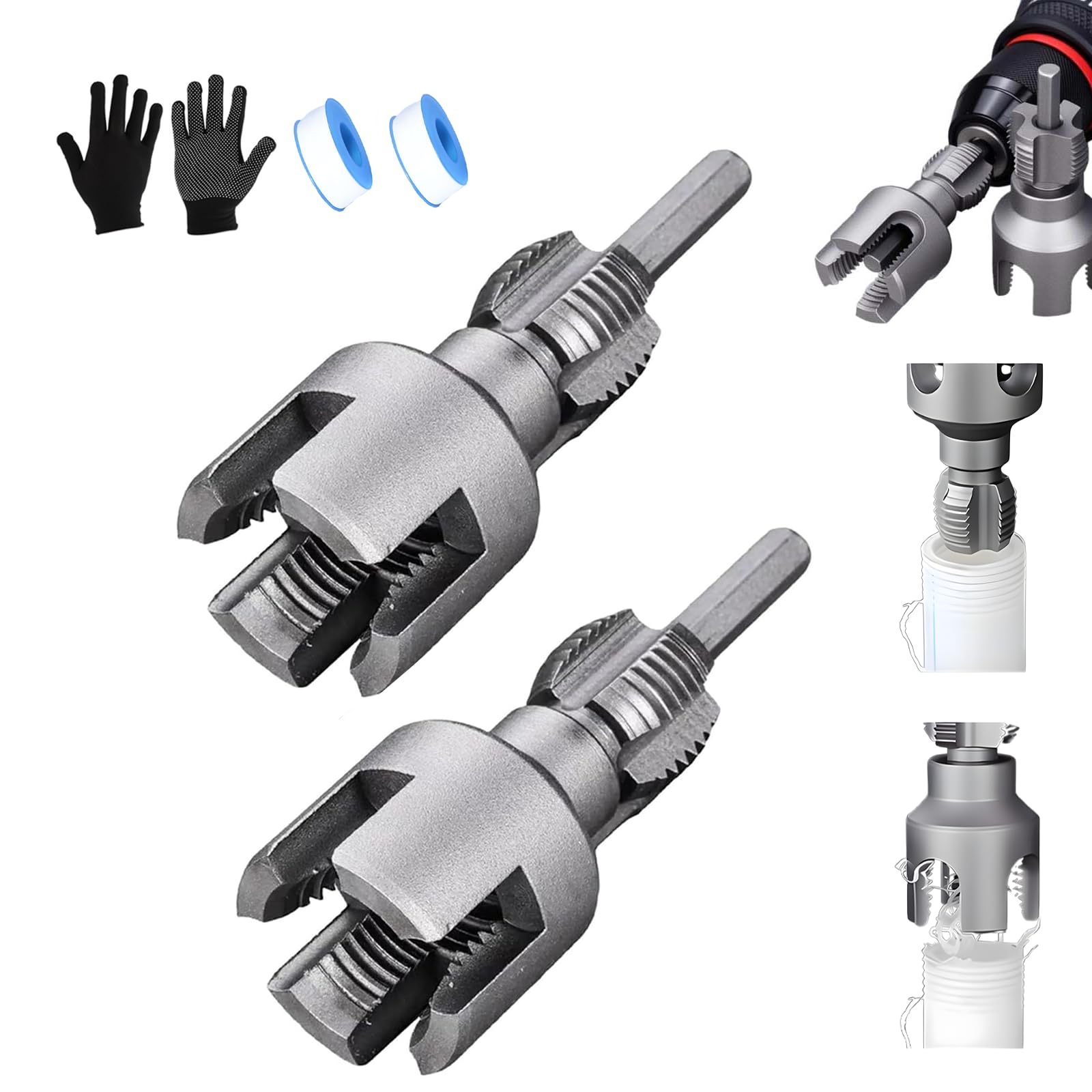 2025 New Dual-Function Pipe Thread Cutting