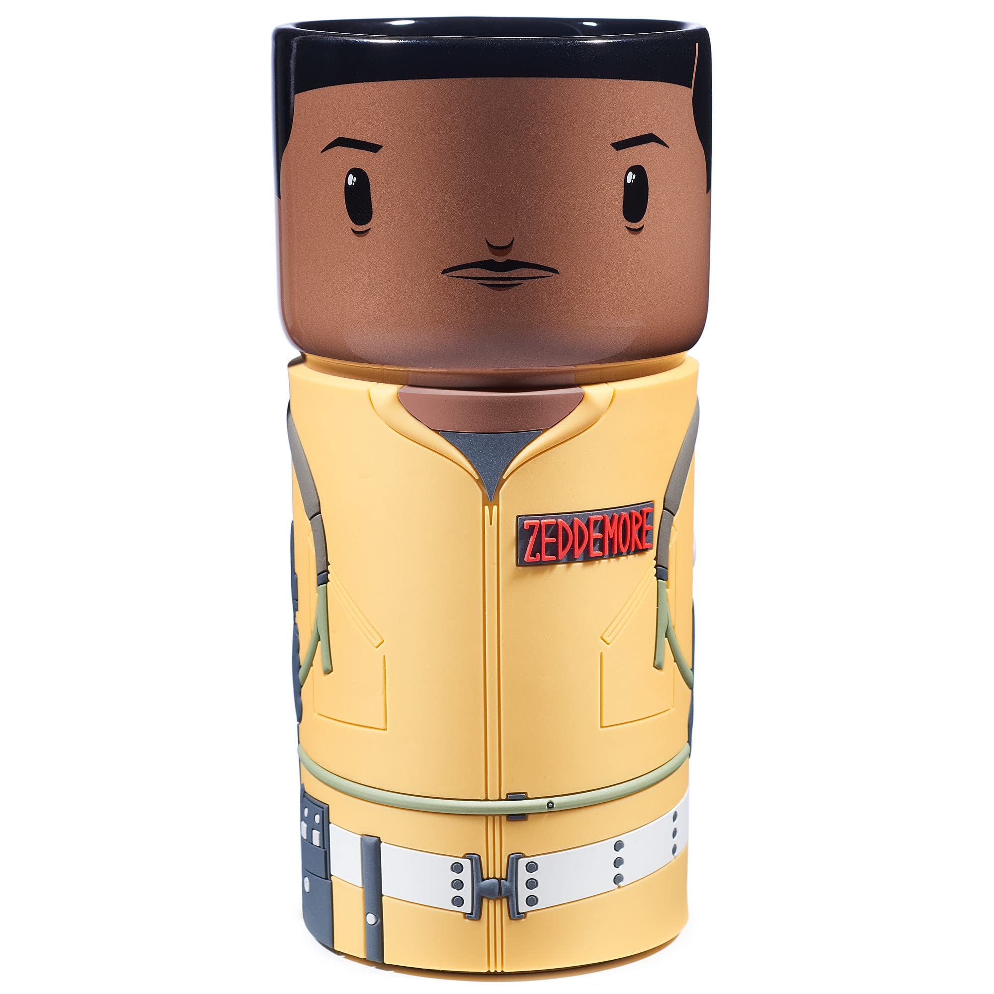 CosCups by Numskull Ghostbusters Winston Zeddemore Ceramic Mug Gift with Rubber Sleeve 400ml - Official Ghostbusters Merchandise