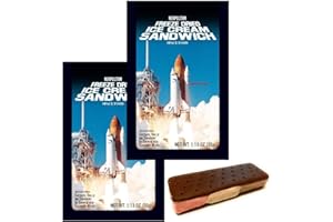 LuvyDuvy Freeze-Dried Neapolitan (Chocolate-Vanilla-Strawberry) Ice Cream Sandwiches - 2 Pack