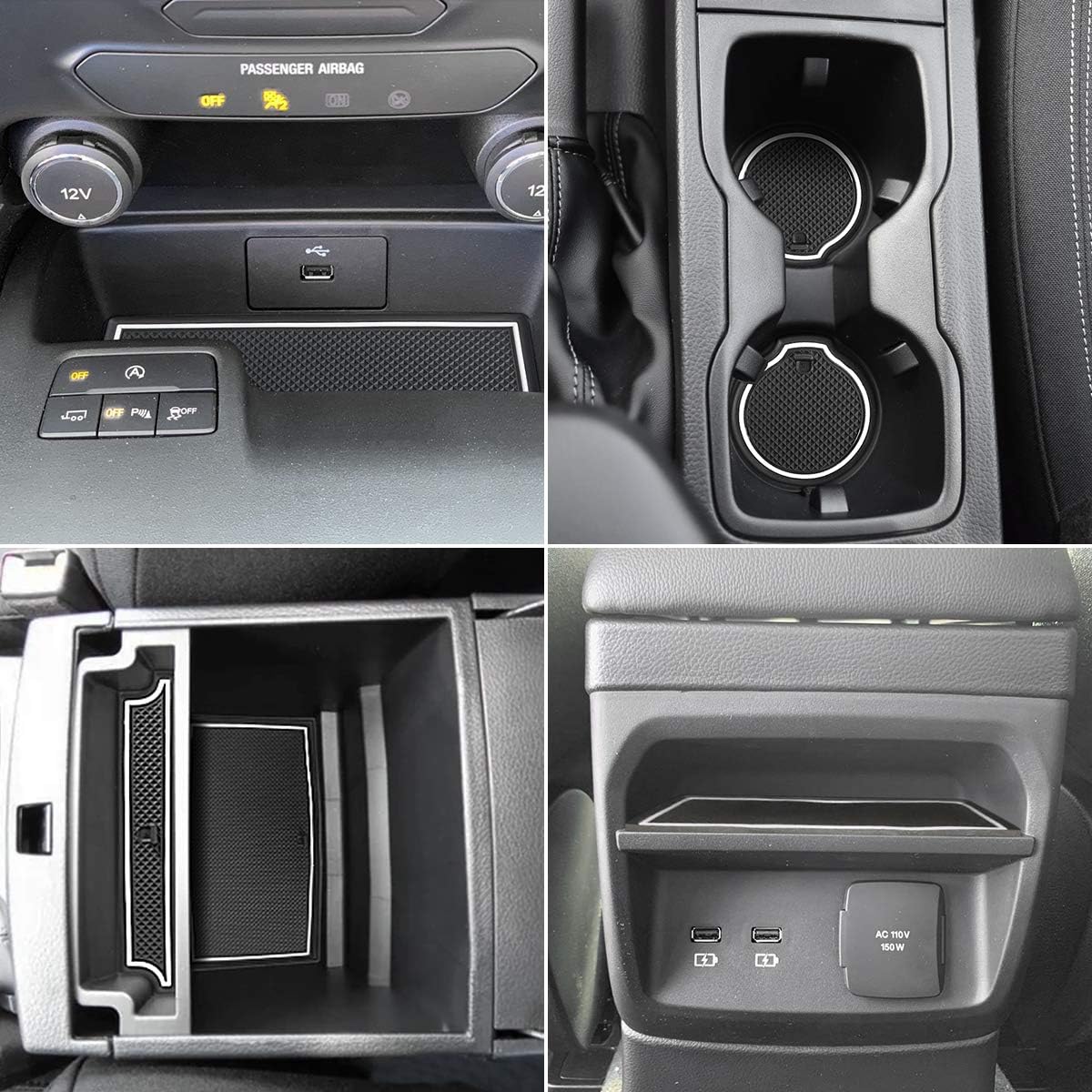 Auovo Door Mats for Ford Ranger Accessories 2019 2020 2021