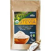 Enzo Easy Use Organic Stevia Powder 200g (7.05oz / 1600 Servings) All Natural Alternative Sweetener 12 x Sweeter than Processed Sugar with No Artificial Additives &amp; Fillers