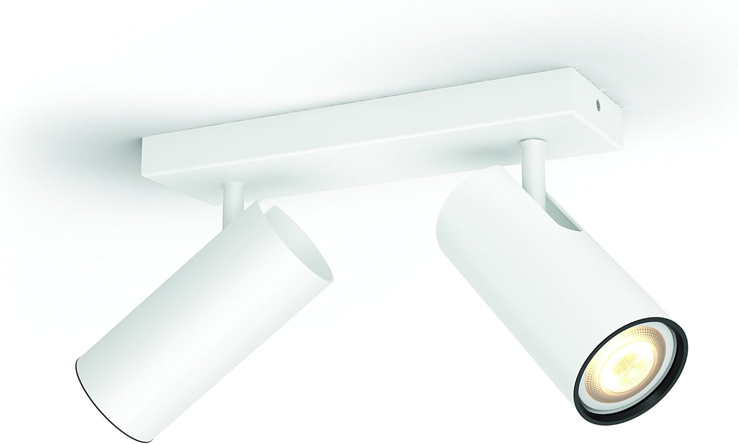 BURATTO Single spot White 2X with dimmer Switch, 7x24x11.2 cm - Image 3