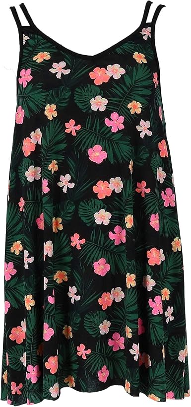 plus size hibiscus dress