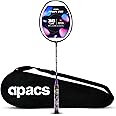 Apacs Finapi 232 (Unstrung, 38 LBS Max Tension) Made in Vietnam | 100% Japanese Graphite | High Modulus | High Power Badminton Racket with Free Full Cover | G1-4 1/4 inches (Purple)