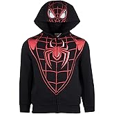 Marvel Superheroes Boys Zip-Up Fashion Hoodie for Kids, Boys Spider-Man & Avengers Cosplay Hooded Sweatshirt for Kids