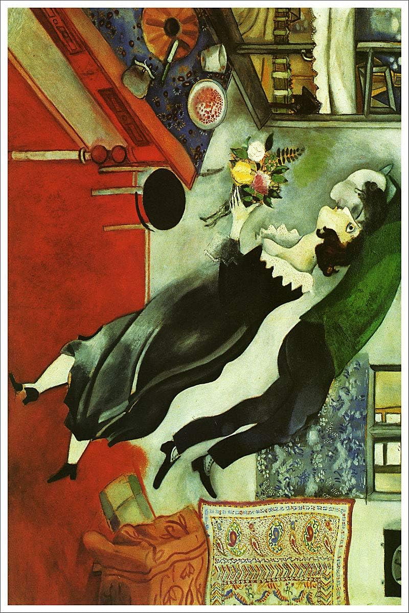 The Birthday Artist Marc Chagall Fine Art Giclee Poster Print of Painting - 24x36