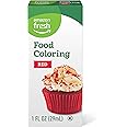 Amazon Fresh, Red Food Coloring, 1 Fl Oz (Previously Happy Belly, Packaging May Vary)
