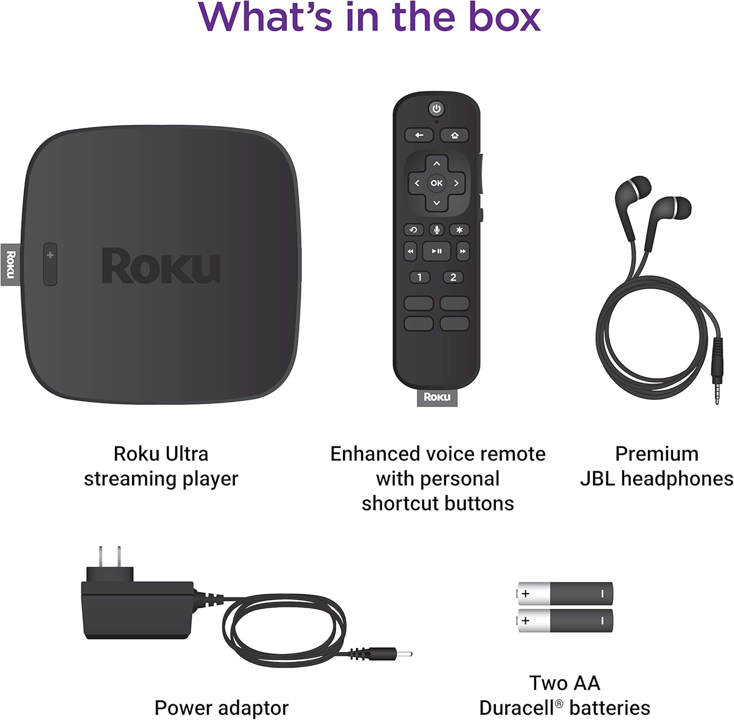 Roku Ultra | Streaming Media Player 4K/HD/HDR with Premium JBL Headphones 2019: Electronics