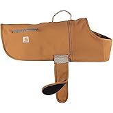 Carhartt Quick Duck Fleece Lined Dog Jac, Water-Repellent Dog Vest, Carhartt Brown, Medium