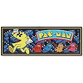 Pac-Man Arcade Metal Wall Sign | Classic Pac-Man Chase Scene for Bedroom or Game Room