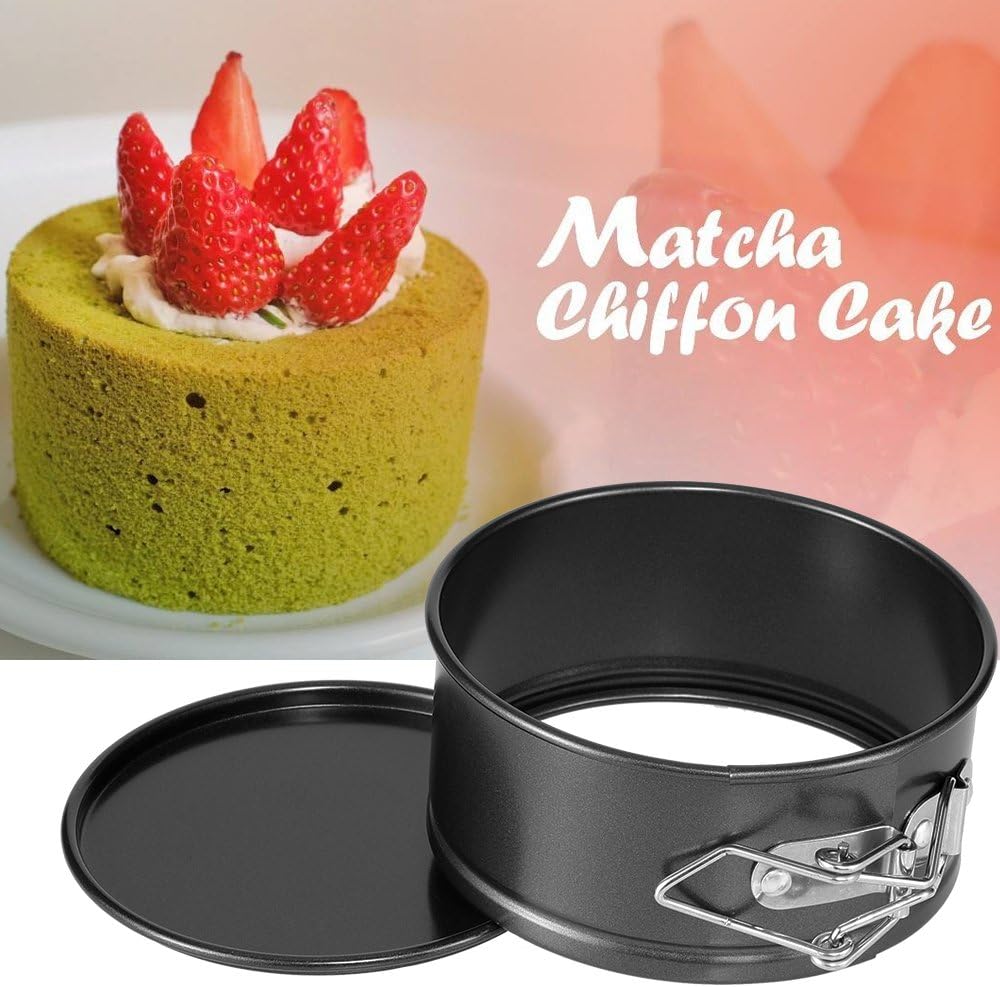 Hiware 4-Inch Mini Springform Pan Set - 4 Piece Small Nonstick Cheesecake Pan for Mini Cheesecakes, Pizzas and Quiches: Kitchen & Dining