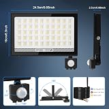 NATPOW Security Lights Outdoor Motion Sensor 100W 11000LM 2 Pack view 2