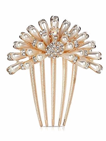 Amazon Com Aukmla Wedding Hair Combs Bridal Accessories For