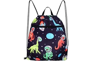 RLGPBON Drawstring Bag for Kids,Gym Bag Boys Waterproof Drawstring Backpack Swim Pool Bag for Boys and Girls Kids Beach Sport String Bag Shopping Swimming Travel Sackpack