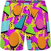 KSLIDS Mens Swim Trunks with Compression Liner 2-in-1 Swimming Shorts 5 inch Inseam Quick Dry Beach Board Shorts