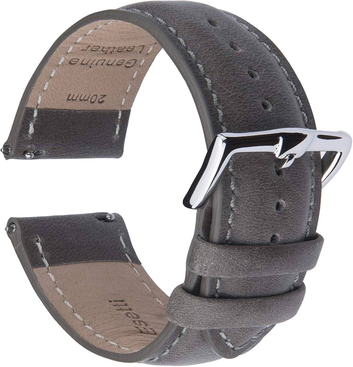 B&E Cinturini per Orologi Cinturino in Pelle a Sgancio Rapido