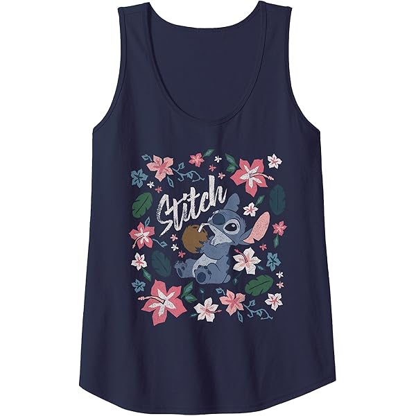 Amazon.com: Disney Lilo & Stitch Big Face Stitch Tank Top