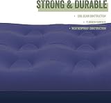 Milestone Camping Inflatable Flocked Airbed Double 191x137x22cm view 5