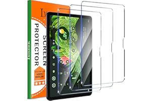 IMBZBK 3 Pack Screen Protector for Google Pixel Tablet 2023 Tempered Glass Protective Film, Ultra HD, Anti-Scratch, Case Friendly, Screen Cover for Pixel Tablet, Suitable with Face ID & Pencil