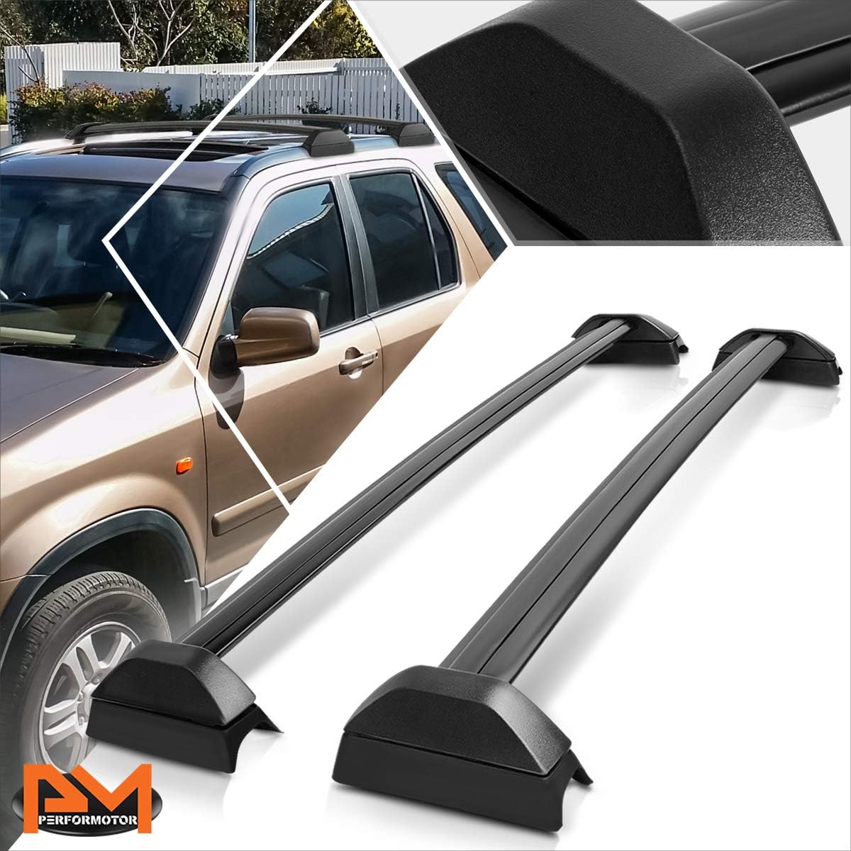 Compatible with Honda CRV 0206 OE Style Aluminum Roof Top Rail Rack Crossbar
